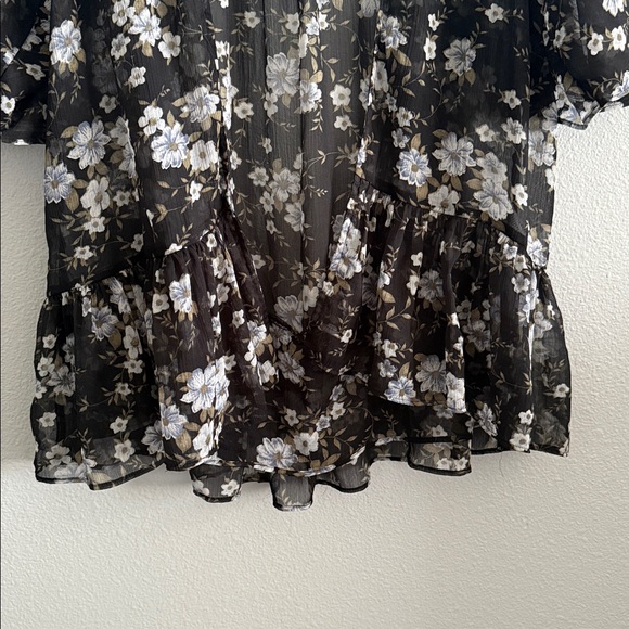 American Eagle Floral Sheer Cardigan | XS/S Boho Kimono - Picture 5 of 8